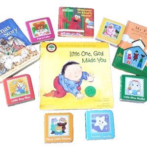 Lot of 10 CHRISTIAN & NURSERY RHYME BOOKS: Toddler, Kid, Church, Daycare Church